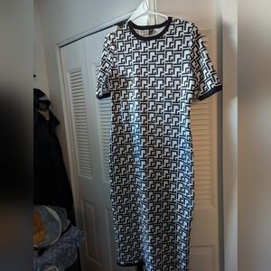 Black and white dress